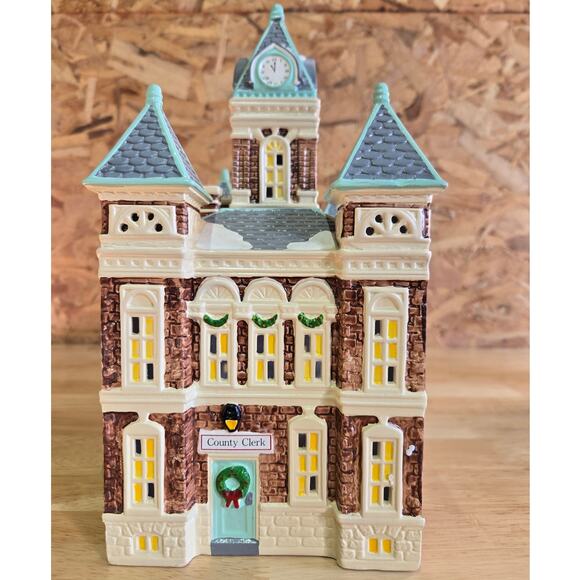Department 56 Original Snow Village County Courthouse #5144-6 with Box - Picture 2 of 6